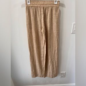 NWOT Drew Anthropologie Linen Pants with slit size XS